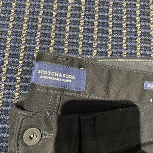 Scotch and Soda Mens Black Jeans